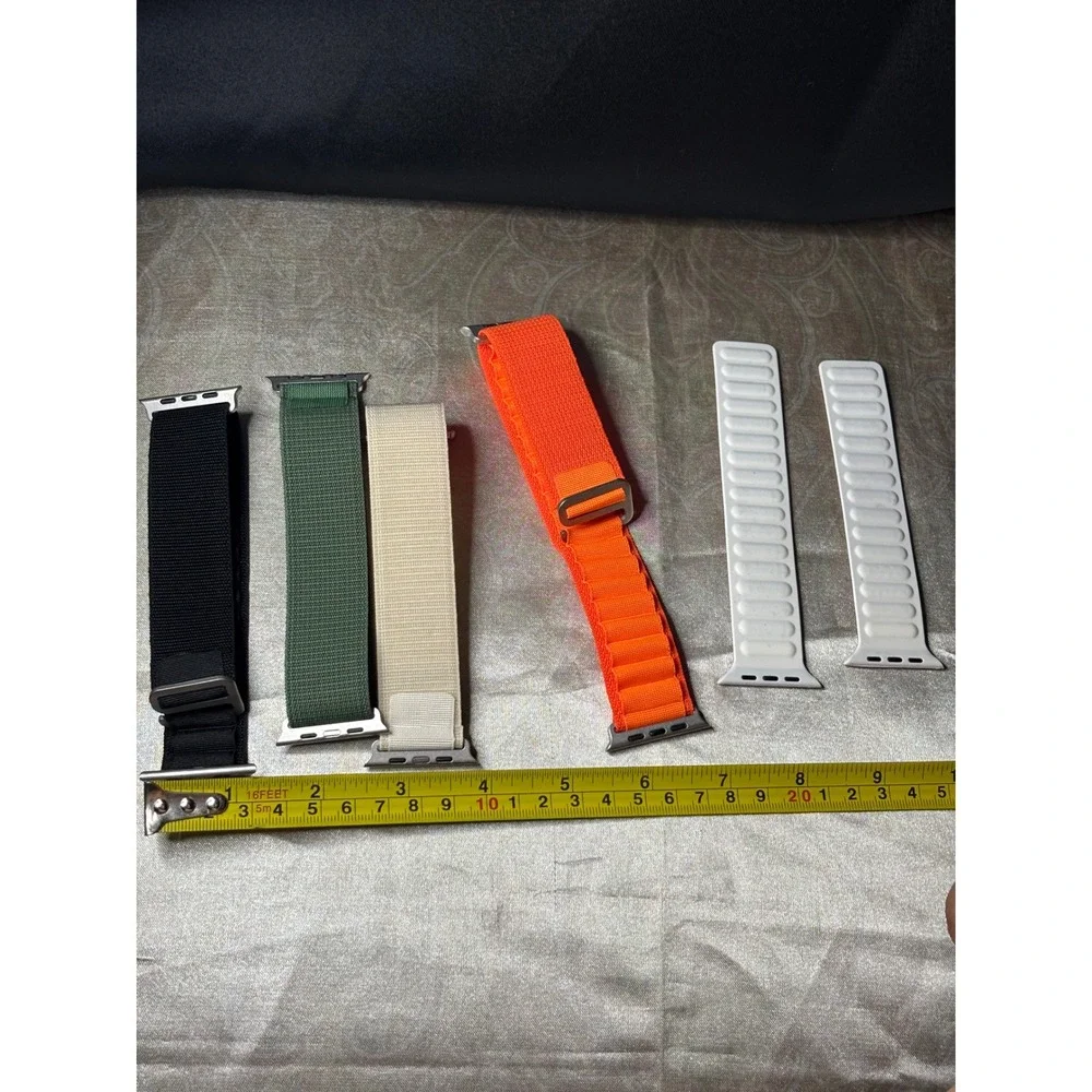 Lot of 5 Apple Watch Ultra Bands 49mm 45mm 44mm Alpine Loop Ocean Band Style
